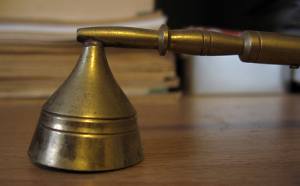 Brass conical candle extinguisher
